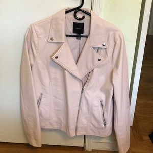 Pale pink Motorcycle jacket, Forever21